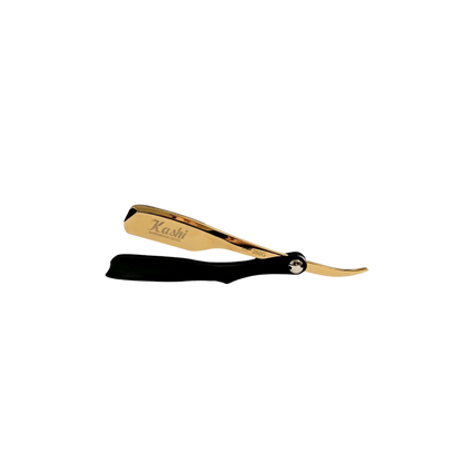Kashi RB-250G Professional Straight Razor for Barber Gold and Black color
