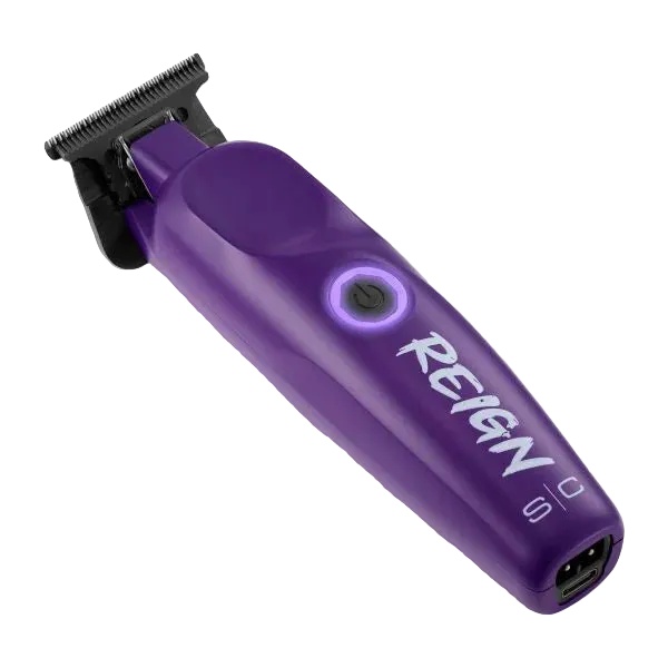 Purple hair trimmer with &
