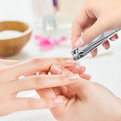 Nail Clippers Toenail Clipper Professional Fingernail Cutter Stainless Steel Nail Cutter Kit for Women Men Seniors
