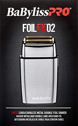 BaBylissPRO FXFS2 FOILFX02 Cordless Metal Double Foil Shaver