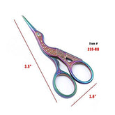 3.5" Rainbow Stork Embroidery Scissor Professional Quality : tkB07DWGYF4L tk689266264076