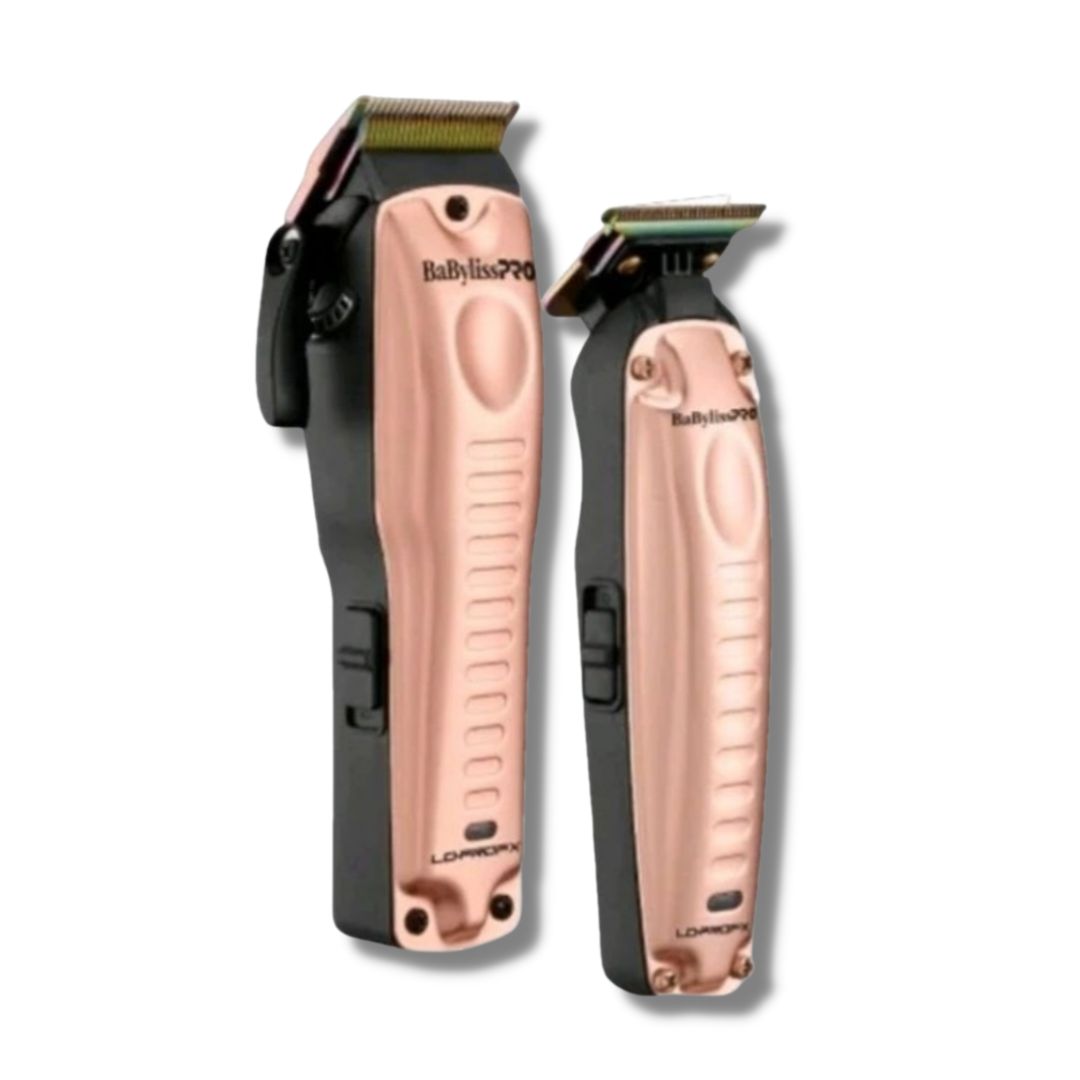 BaByliss PRO Lo-ProFX Hair Clipper & Trimmer Set - Rose Gold Color 