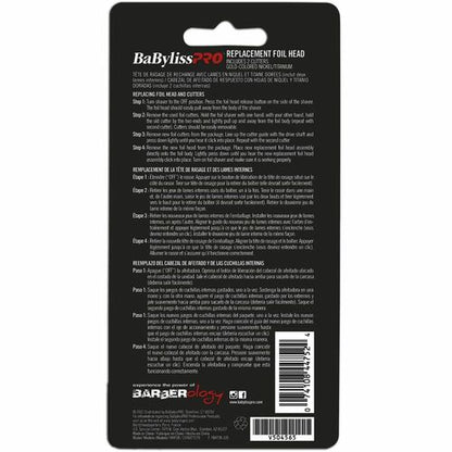 BaByliss Pro Black Replacement Foil &amp; Cutter For FXFS2B, 074108447524 