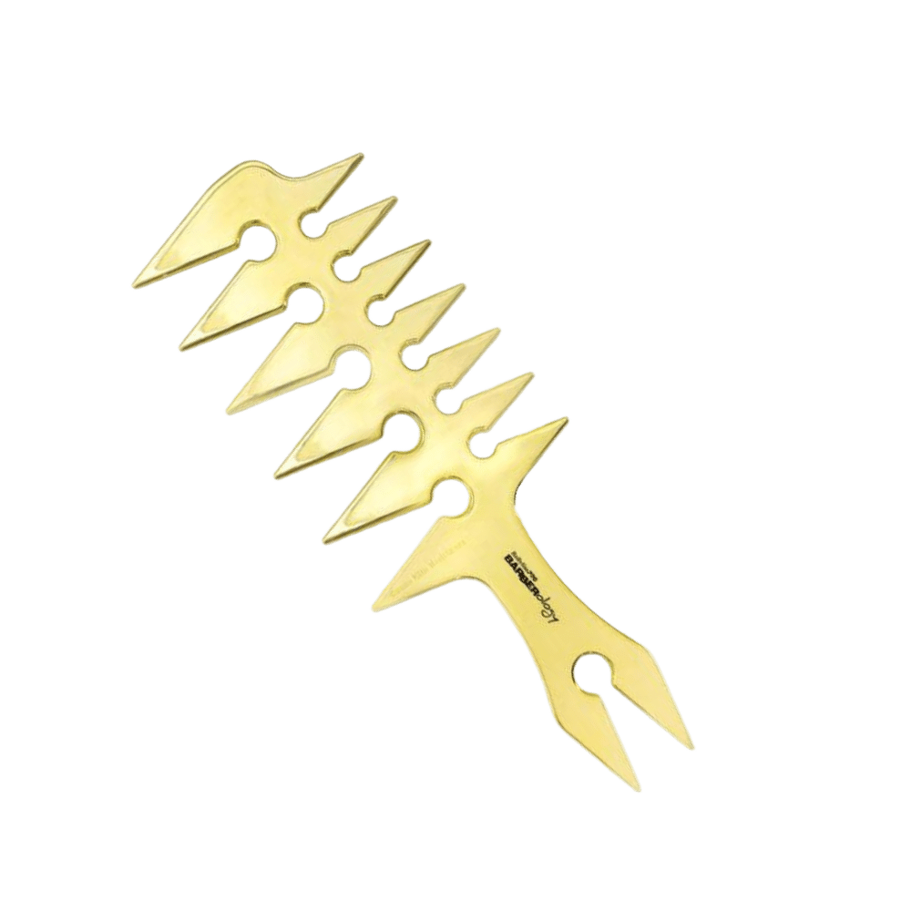 BabylissPRO Wide Tooth Styling Barber Comb GOLD