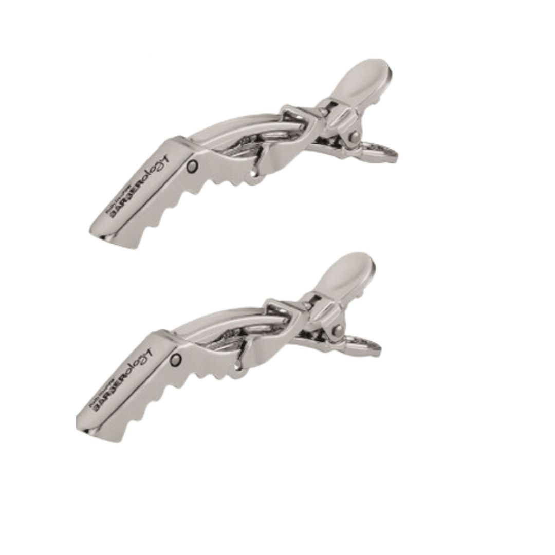 Babyliss PRO Barberology Silver Hair Clips - 2pcs