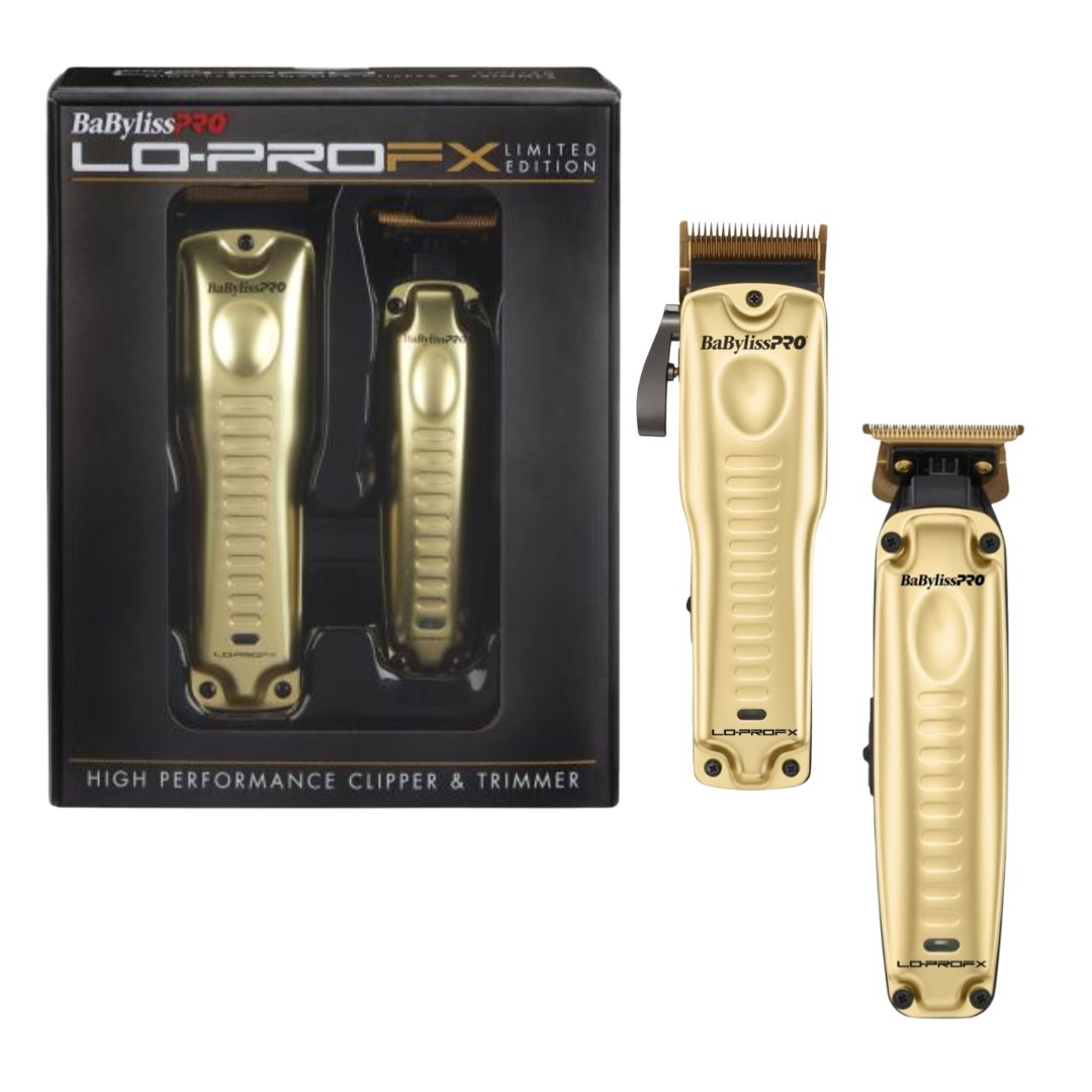 BaBylissPRO Lo ProFX Set Hair Clipper & Trimmer Gold Limited