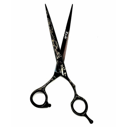 Kashi KB-10E  Professional Cutting Shears , Black Titanium Coated 5.5"