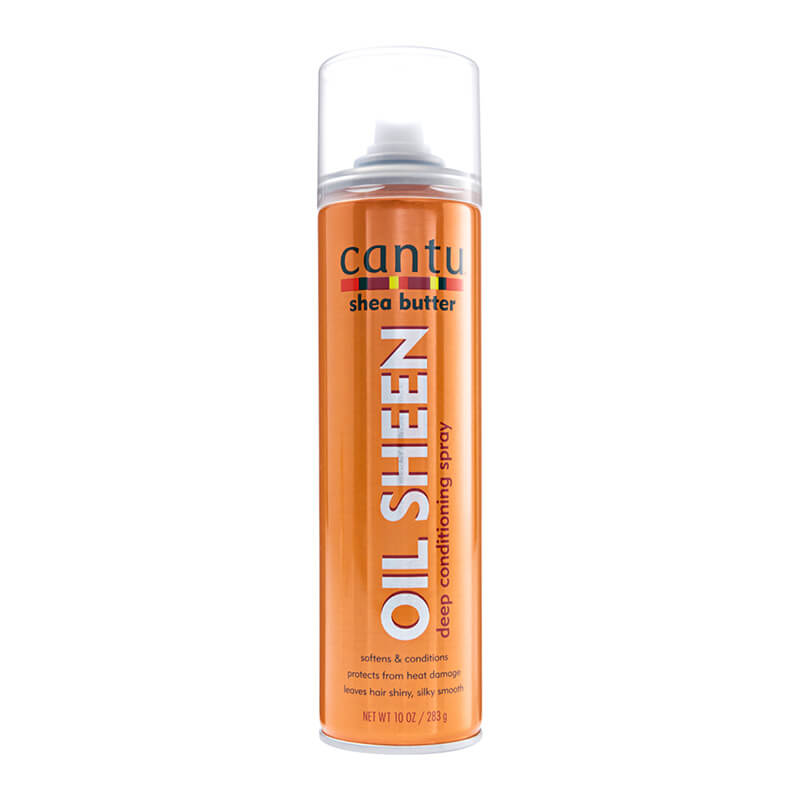 Cantu Acondicionador profundo en espray de brillo de aceite con manteca de karité, 10 oz