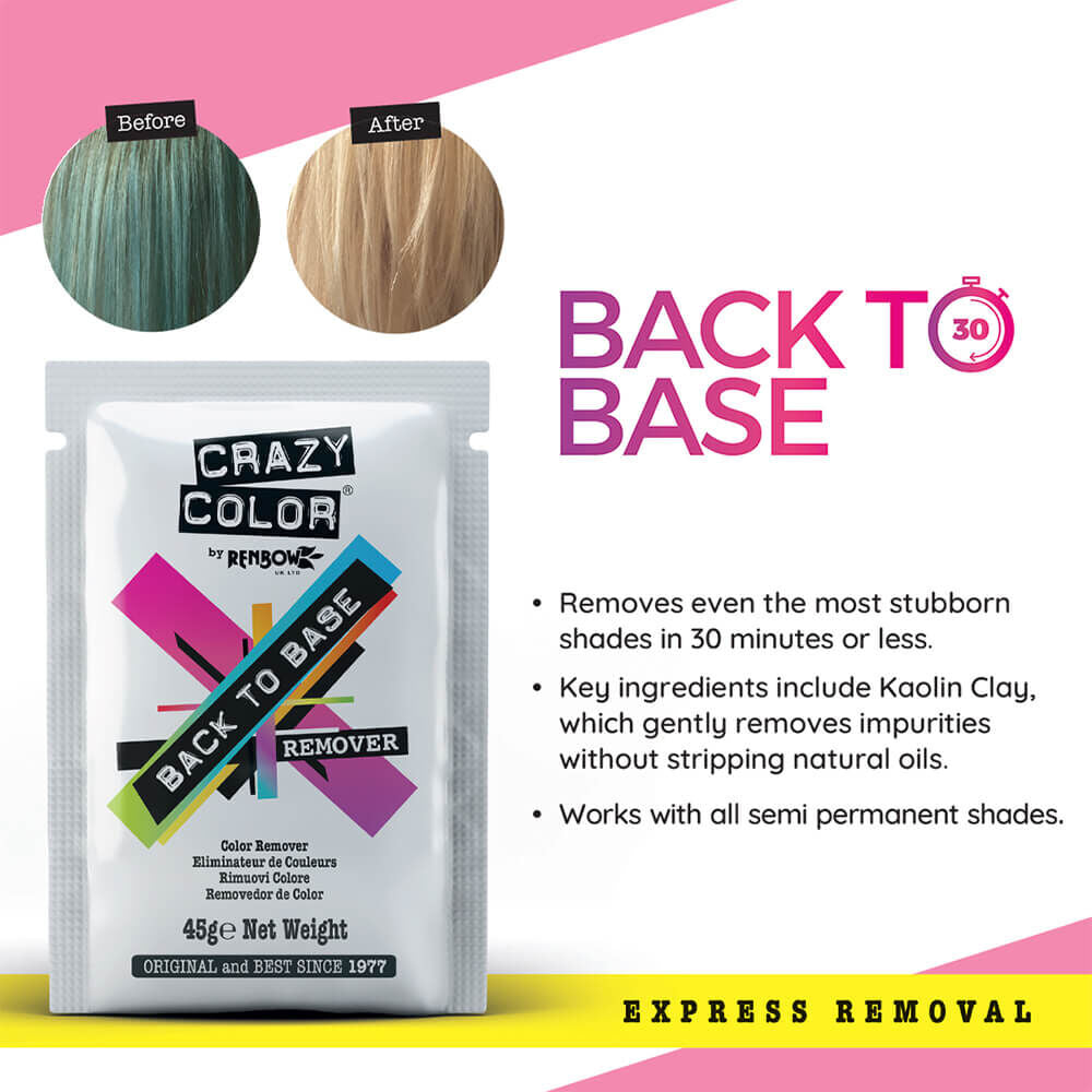 Crazy Color Back To Base Hair Color Remover (45g)