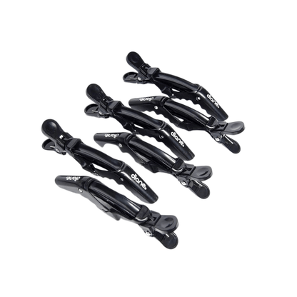 Diane Gator Hair Clip 6pk Black D83C