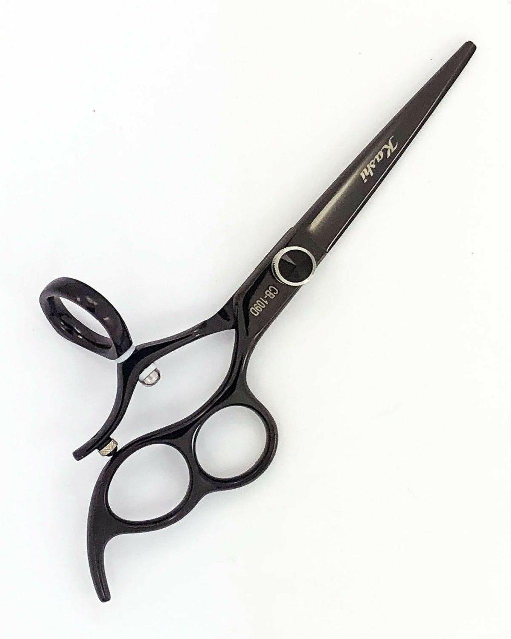 Kashi Professional, CB-190D,  3 Ring Scissor Swivel Rotating Thumb Styling Hair Cutting Shears 6&quot; Japanese Cobalt Steel