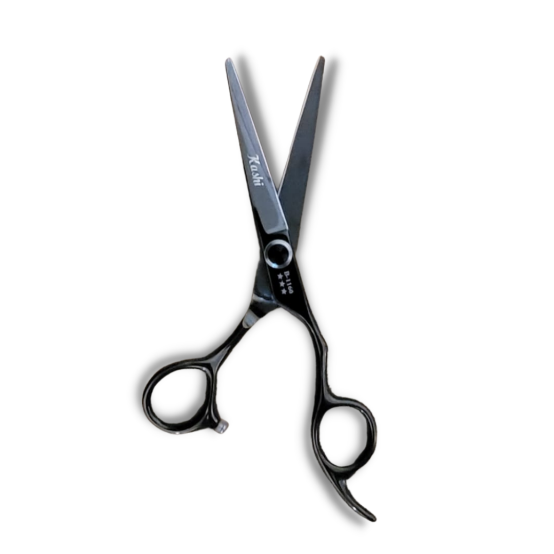 Kashi B-1160 Professional Shears, Hair Cutting  Japanese  Steel,  6&quot; Black Color