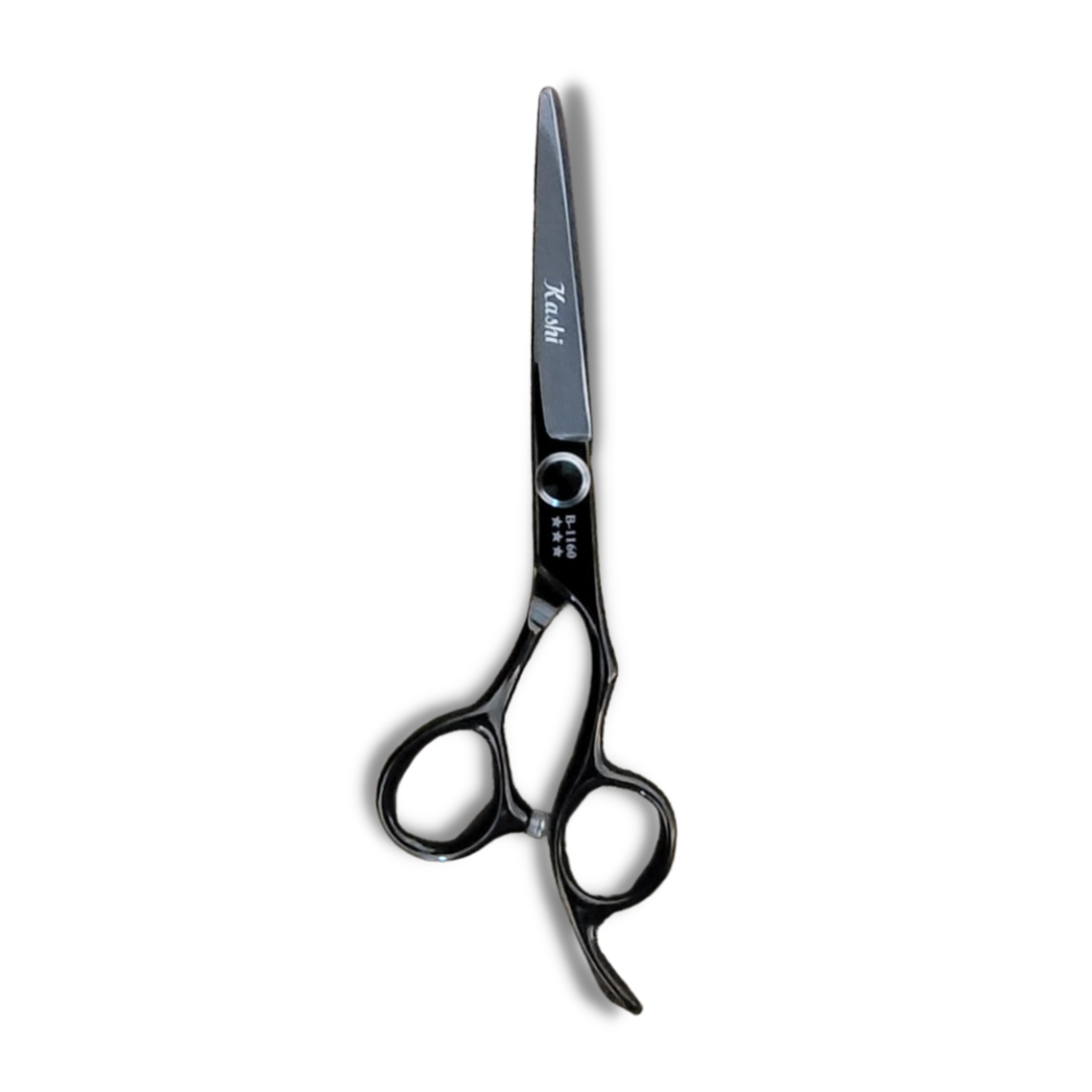Kashi B-1160 Professional Shears, Hair Cutting  Japanese  Steel,  6&quot; Black Color