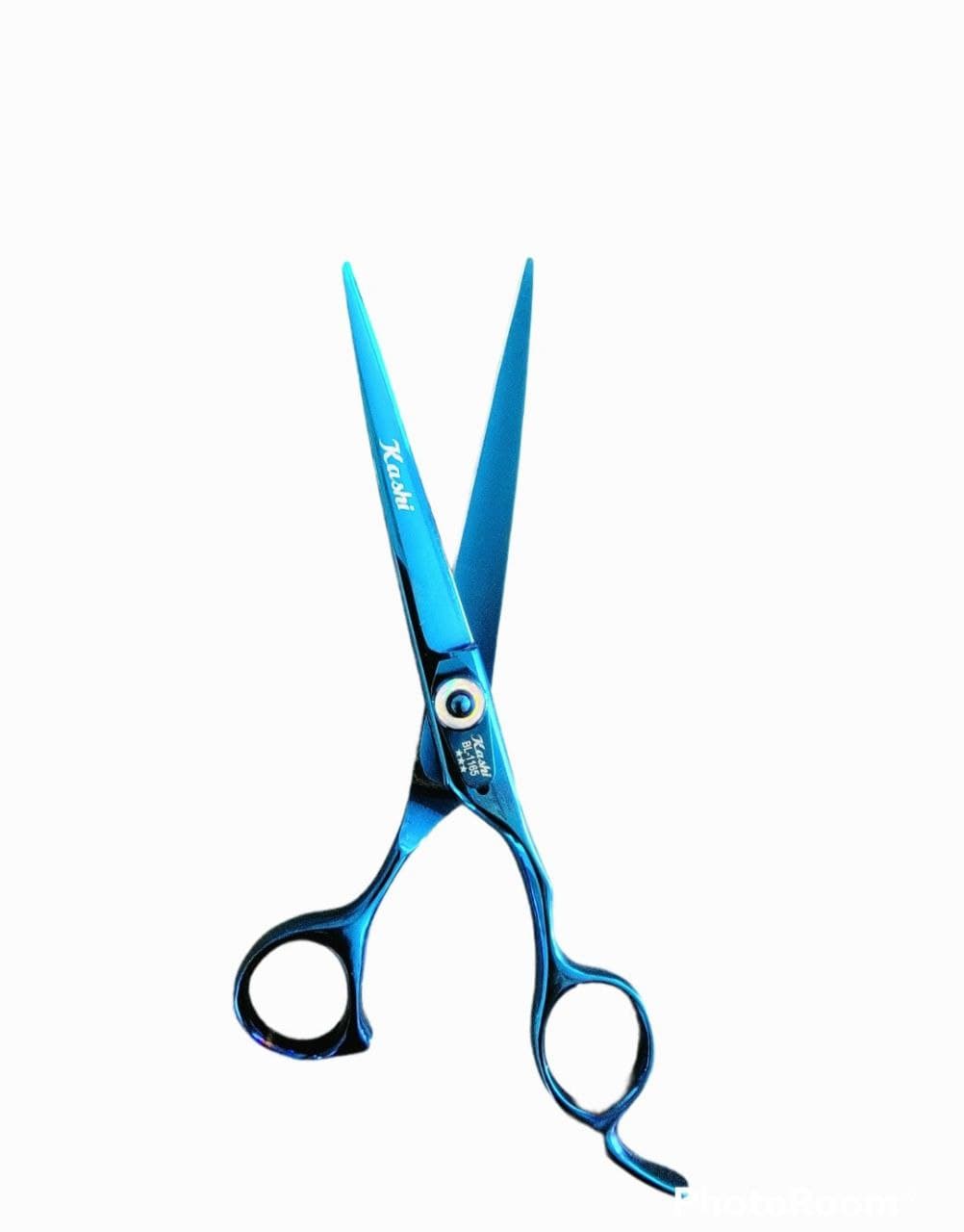 Kashi BL-1165 Professional Hair Cutting Shears Japanese Steel, 6.5 inch Blue Color