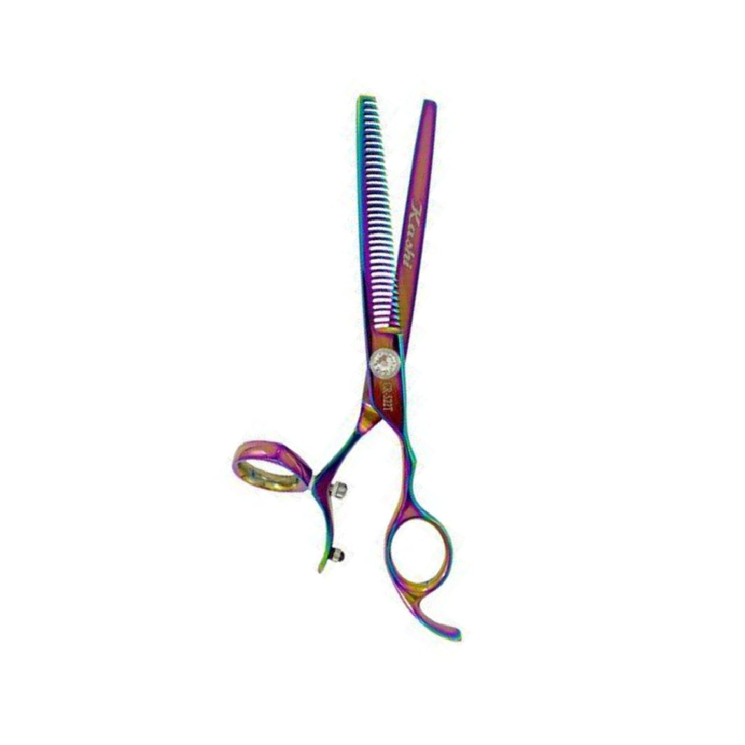 Kashi CR-522T Professional Rotating Thumb Styling, Barber Thinning Shears 6.5&quot; Japanese Cobalt Steel : CR-522T