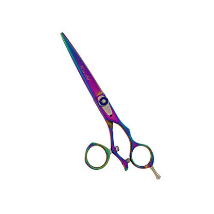 Tijeras de peluquería profesionales giratorias Kashi JR-505F de 7" de acero japonés