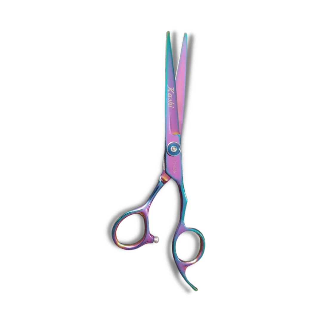 Kashi Professional Cutting Hair Shears   SR-565 Rainbow  Color - Japanese Steel 6.5 inch