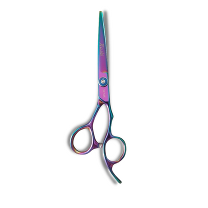 Kashi SR-565 Professional Cutting Hair Shears Rainbow Japanese Steel 6.5in