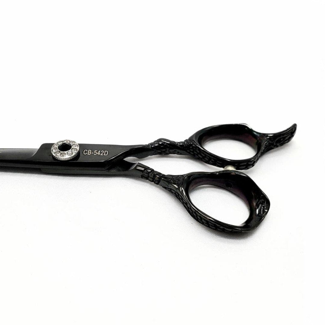 Kashi CB-542D Professional Shears, Hair Cutting  Cobalt Steel,  6&quot; Black Color