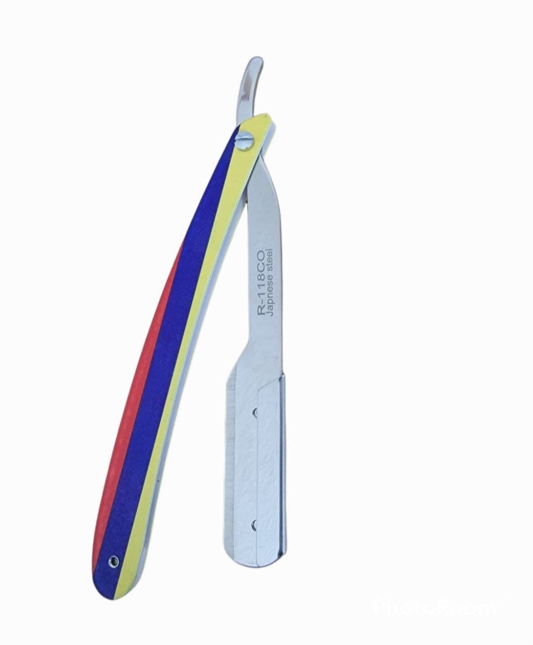 Kashi R-118CO Professional  Straight Razors Blade Colombia Flag Design