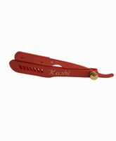 Kashi RR-113 Barber Straight Edge Shaving Razor Red Color