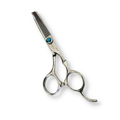 Set Kashi Professional  Shears, Hair Cutting 6.5 "and Thinning Shears 6.5" 30 teeth, Japanese Stainless Steel, Silver Color