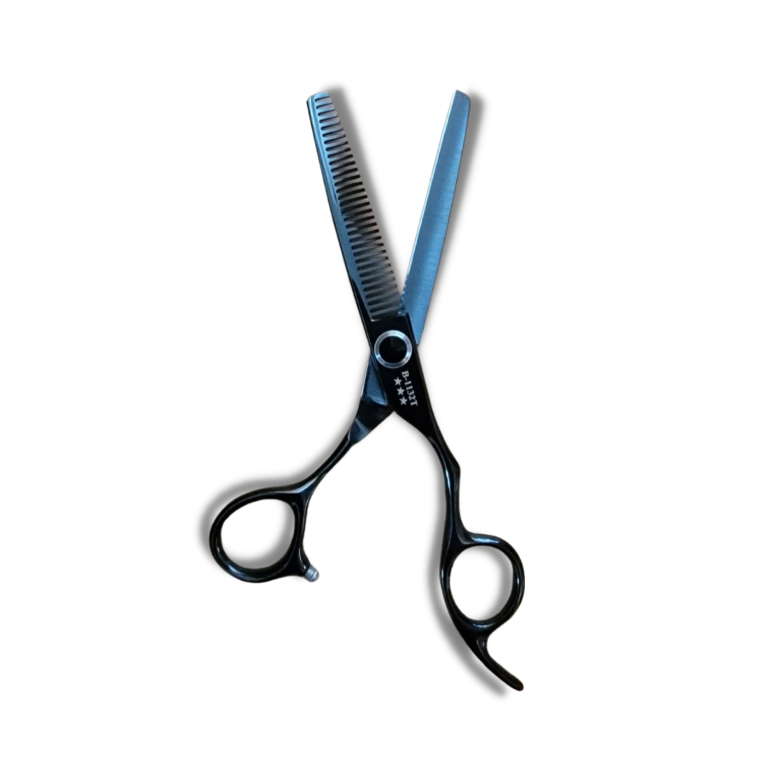 Kashi B-1132T Professional Thinning shears  6.5 inch Black color