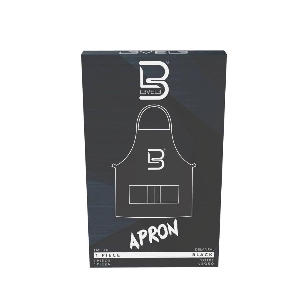 L3VEL3 Professional Apron, black color Model P013B-box