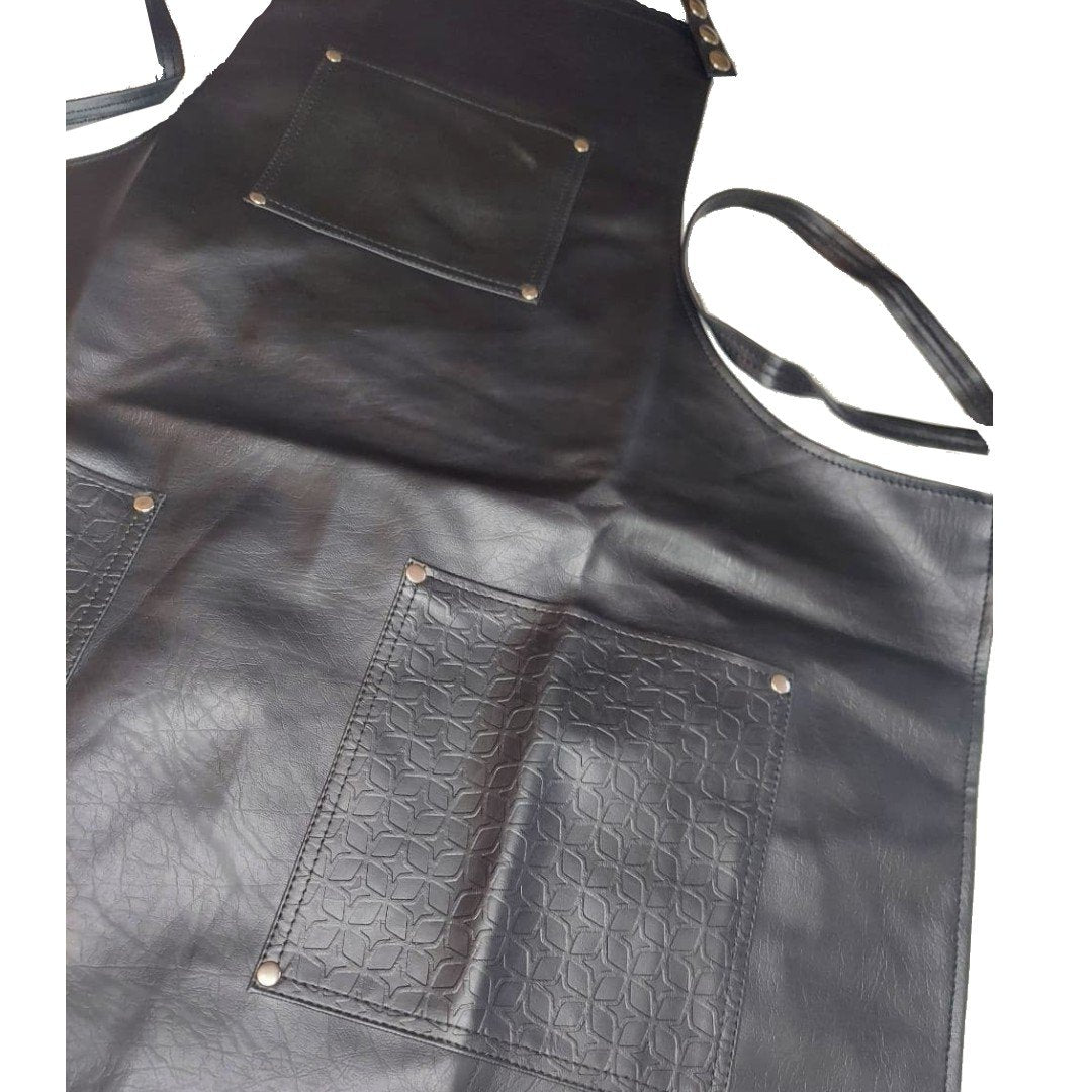 Professional Apron- Adjustable Up for Barber, Size M, L, Black color.