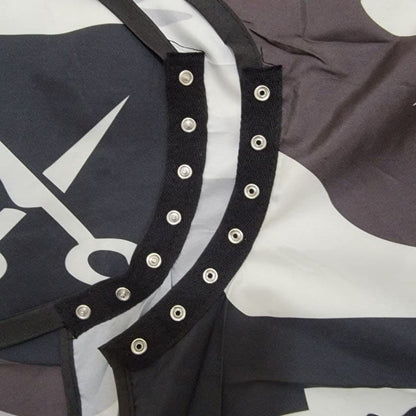 Capa de barbero profesional para hombre, talla única, estampado camuflaje negro y gris