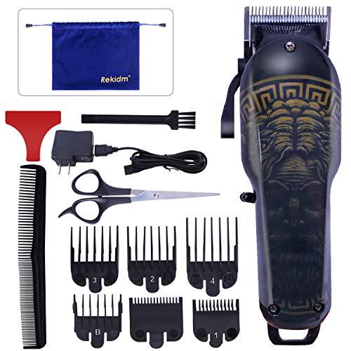 Hair Clippers - Rekidm Professional Hair Clippers Rechargeable Battery 2000Mah Hair Trimmer Full Cutting Kit for Men, Women, Kids, Baby - Cordless &amp; Electric Corded Model - Safe and Durable Motor : B0881H6TGS