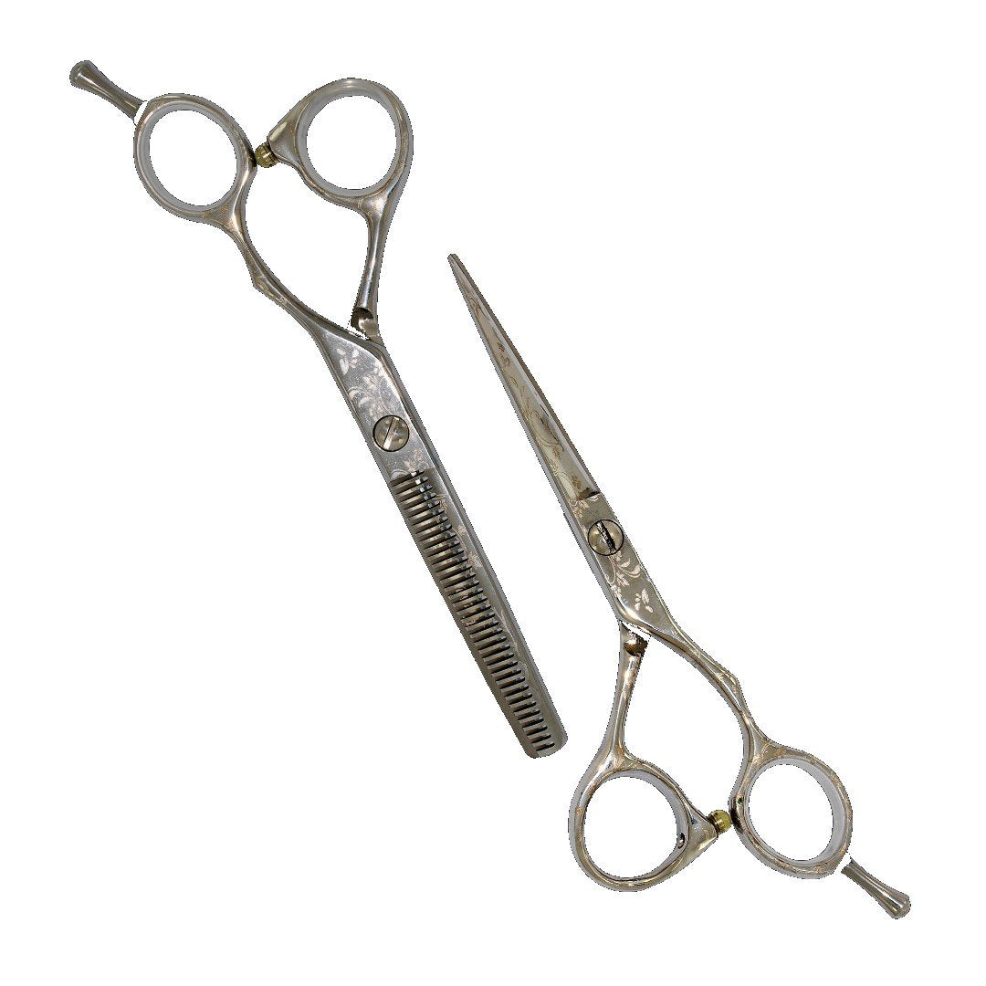 Set Kashi Shears, K-10T Thinning Texturizing  30 Teeth and K-10D Cutting Shears 6"