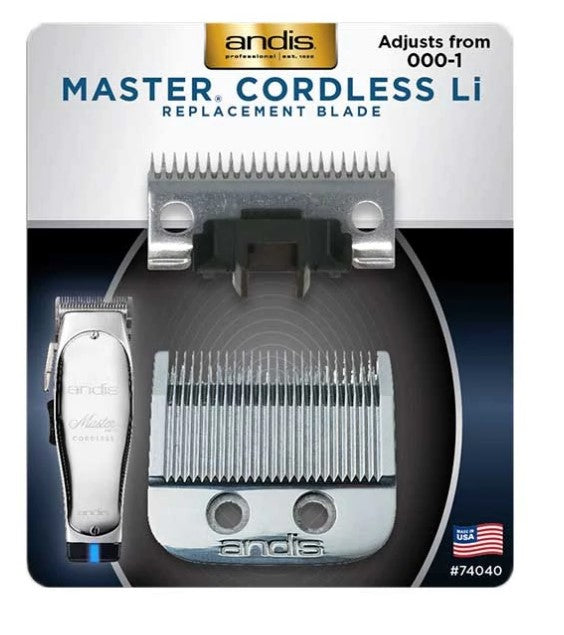 Andis Cordless Master Replacement Blade model  74040 Silver Color