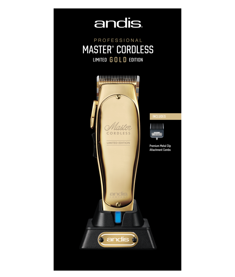 Andis Master Cordless  Gold Clipper Limited Edition