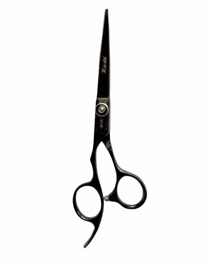 Kashi LB-1165 Professional Cutting Hair Scissors Black 6.5in Lefty