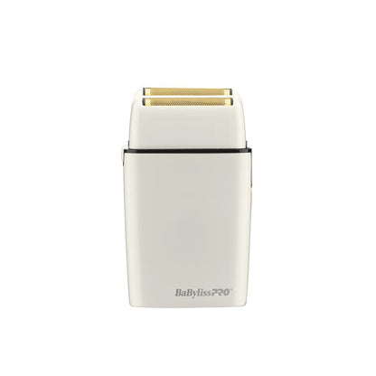BaByliss PRO White FX Cordless Metal Double Foil Shaver (FXFS2W)