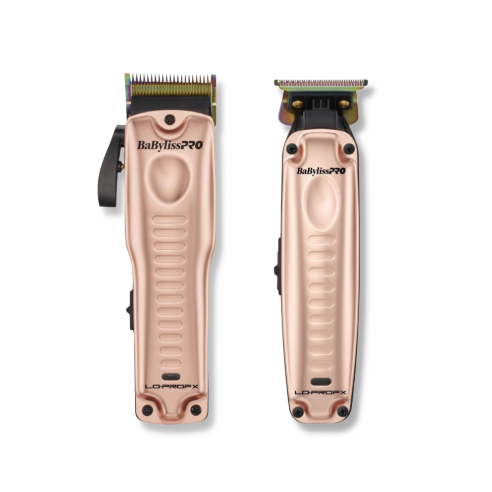 BaByliss PRO Lo-ProFX Limited Edition High Performance Clipper &amp; Trimmer Collection Set - Rose Gold UPC: 074108459640
