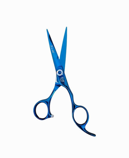 Tijeras de peluquería profesionales Kashi BL-1160 de acero japonés, 6 pulgadas, color azul