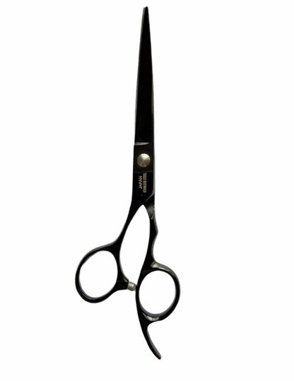 Tijeras Profesionales de Peluquería Kashi LB-1165 Color Negro 6.5 pulgadas para Zurdos