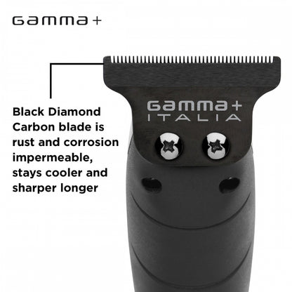 Cuchilla de repuesto fija Gamma+ DLC Hitter Black Diamond Carbon para recortadora