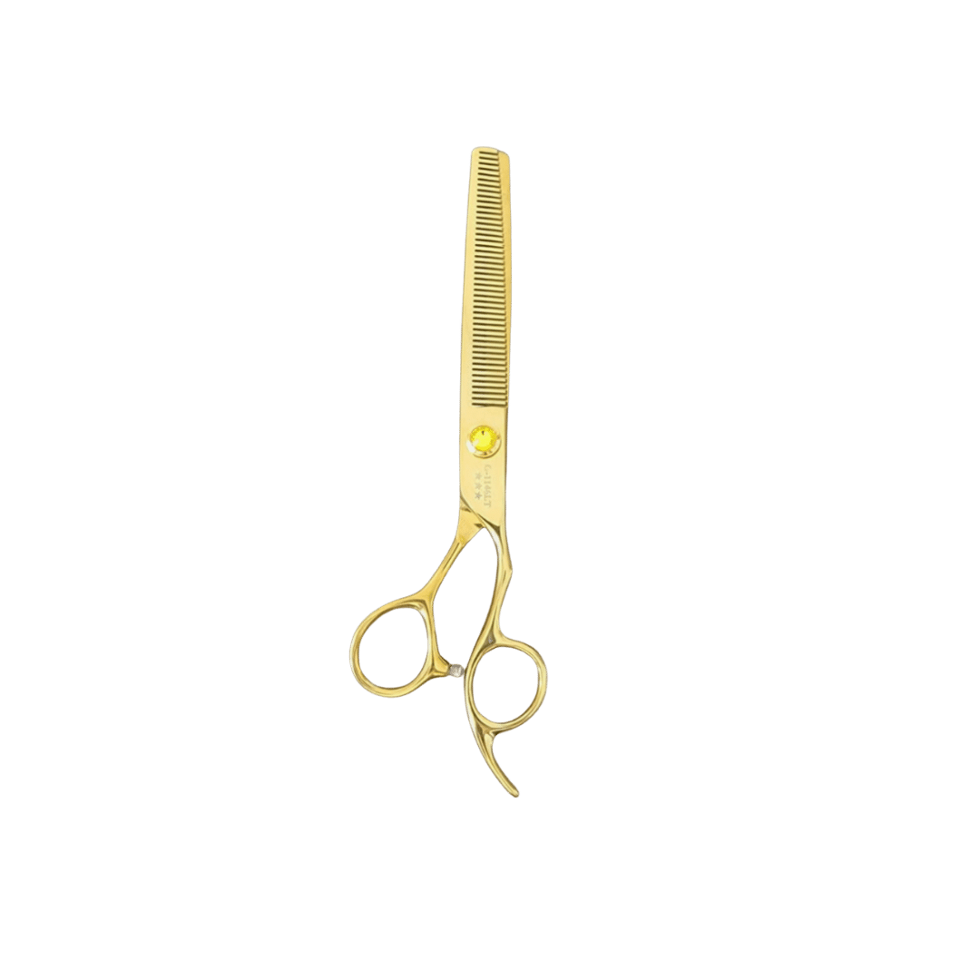 Kashi Shears G-1146LT Professional Thinning shears, 6.5 inch Gold Color 46 Teeth