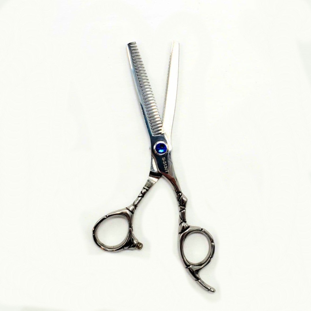 Kashi S-3130T, Professional Thinning Shears   30 teeth,  Japanese  Steel,  6&quot; Silver Color