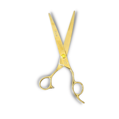 Kashi G-1180C Professional Curved Shears 8in Japanese Steel Gold