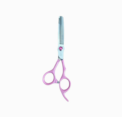 Kashi P-3430T Professional Thinning Shears 6.5in Pink 30 Teeth