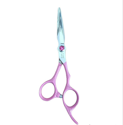 Kashi Hair Scissors Set,  Cutting Shears (P-3460) and Thinning Shears (P-3430T) Japanese Stainless Steel, Pink Color,