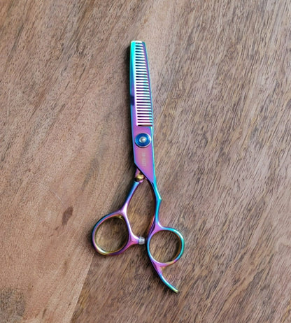 Kashi Professional Thinning Hair Shears SR-532T Rainbow Color 