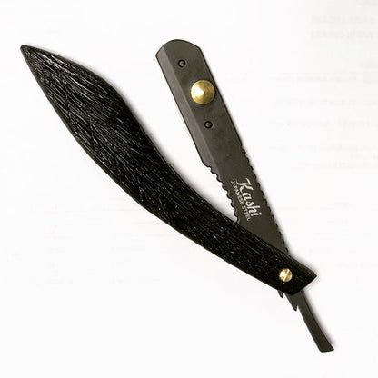 Kashi  Professional, Barber Razor RB-123 Wood Handle, Black Color : RB-123