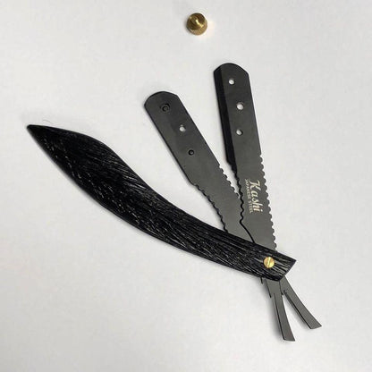 Kashi  Professional, Barber Razor RB-123 Wood Handle, Black Color