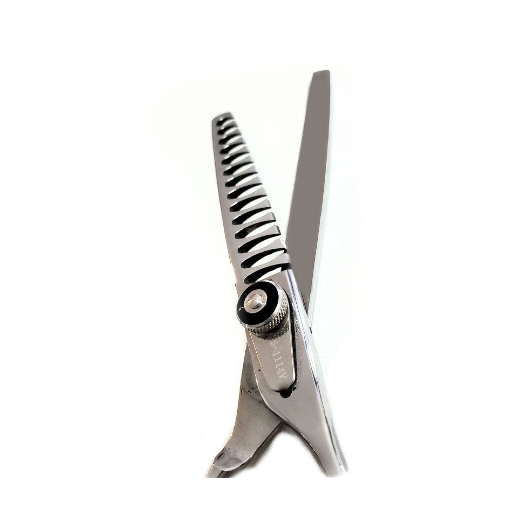 Kashi S-1114V Professional  Thinning shears, 6&quot; Silver Color 14 Teeth