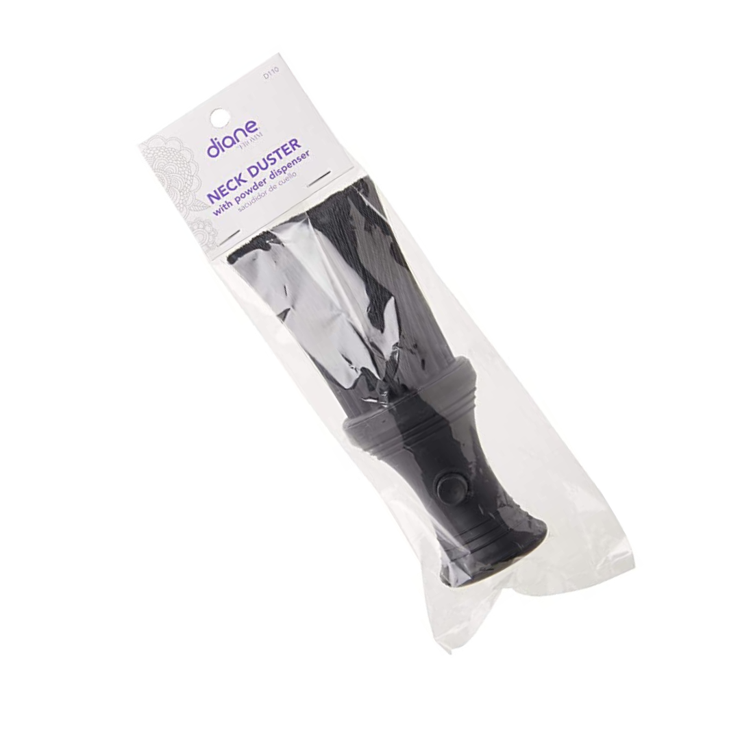 Plumero para cuello Diane con dispensador de polvo, cepillo de barbero y salón